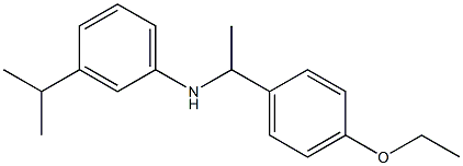 N-[1-(4-ethoxyphenyl)ethyl]-3-(propan-2-yl)aniline 구조식 이미지