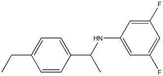 N-[1-(4-ethylphenyl)ethyl]-3,5-difluoroaniline 구조식 이미지