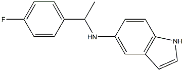 N-[1-(4-fluorophenyl)ethyl]-1H-indol-5-amine 구조식 이미지