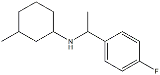 N-[1-(4-fluorophenyl)ethyl]-3-methylcyclohexan-1-amine 구조식 이미지