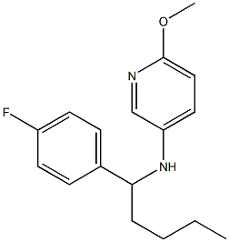 N-[1-(4-fluorophenyl)pentyl]-6-methoxypyridin-3-amine Structure