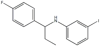 N-[1-(4-fluorophenyl)propyl]-3-iodoaniline 구조식 이미지