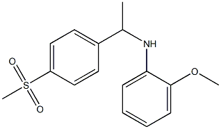 N-[1-(4-methanesulfonylphenyl)ethyl]-2-methoxyaniline 구조식 이미지