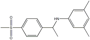 N-[1-(4-methanesulfonylphenyl)ethyl]-3,5-dimethylaniline 구조식 이미지