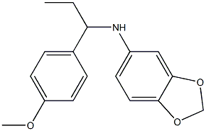 N-[1-(4-methoxyphenyl)propyl]-2H-1,3-benzodioxol-5-amine 구조식 이미지