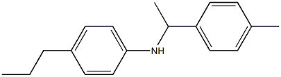 N-[1-(4-methylphenyl)ethyl]-4-propylaniline Structure