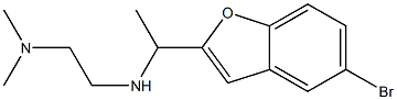 N'-[1-(5-bromo-1-benzofuran-2-yl)ethyl]-N,N-dimethylethane-1,2-diamine 구조식 이미지