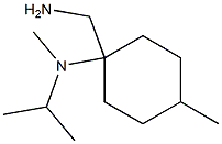 N-[1-(aminomethyl)-4-methylcyclohexyl]-N-isopropyl-N-methylamine 구조식 이미지