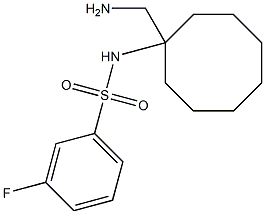 N-[1-(aminomethyl)cyclooctyl]-3-fluorobenzene-1-sulfonamide Structure