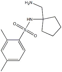 N-[1-(aminomethyl)cyclopentyl]-2,4-dimethylbenzene-1-sulfonamide Structure