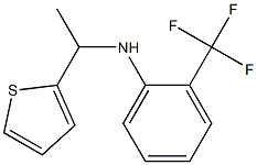 N-[1-(thiophen-2-yl)ethyl]-2-(trifluoromethyl)aniline 구조식 이미지