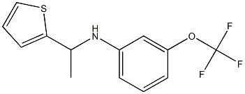 N-[1-(thiophen-2-yl)ethyl]-3-(trifluoromethoxy)aniline Structure