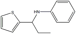 N-[1-(thiophen-2-yl)propyl]aniline Structure