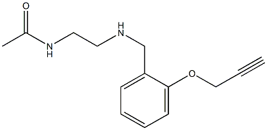 N-[2-({[2-(prop-2-yn-1-yloxy)phenyl]methyl}amino)ethyl]acetamide Structure