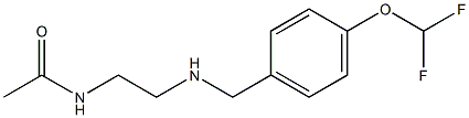 N-[2-({[4-(difluoromethoxy)phenyl]methyl}amino)ethyl]acetamide 구조식 이미지