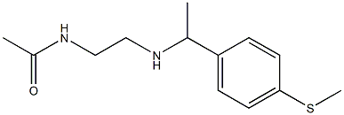 N-[2-({1-[4-(methylsulfanyl)phenyl]ethyl}amino)ethyl]acetamide 구조식 이미지