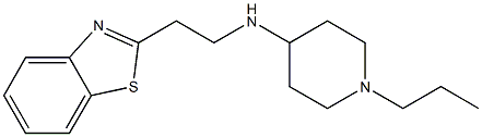 N-[2-(1,3-benzothiazol-2-yl)ethyl]-1-propylpiperidin-4-amine Structure