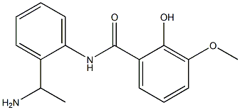 N-[2-(1-aminoethyl)phenyl]-2-hydroxy-3-methoxybenzamide Structure