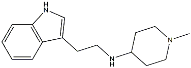 N-[2-(1H-indol-3-yl)ethyl]-1-methylpiperidin-4-amine 구조식 이미지