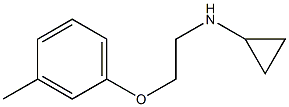 N-[2-(3-methylphenoxy)ethyl]cyclopropanamine 구조식 이미지