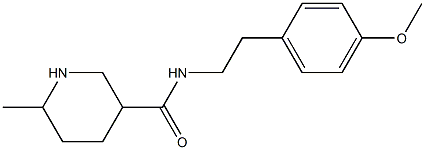 N-[2-(4-methoxyphenyl)ethyl]-6-methylpiperidine-3-carboxamide 구조식 이미지