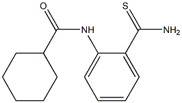 N-[2-(aminocarbonothioyl)phenyl]cyclohexanecarboxamide 구조식 이미지