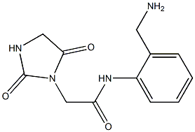 N-[2-(aminomethyl)phenyl]-2-(2,5-dioxoimidazolidin-1-yl)acetamide Structure