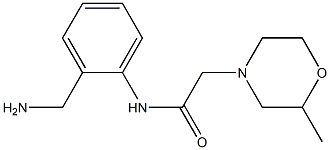 N-[2-(aminomethyl)phenyl]-2-(2-methylmorpholin-4-yl)acetamide 구조식 이미지