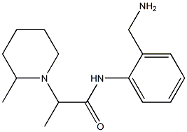 N-[2-(aminomethyl)phenyl]-2-(2-methylpiperidin-1-yl)propanamide Structure