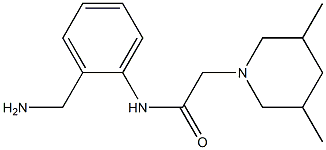 N-[2-(aminomethyl)phenyl]-2-(3,5-dimethylpiperidin-1-yl)acetamide Structure