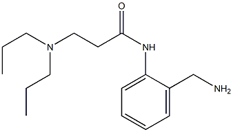 N-[2-(aminomethyl)phenyl]-3-(dipropylamino)propanamide 구조식 이미지