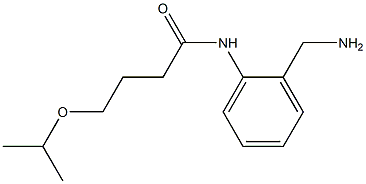 N-[2-(aminomethyl)phenyl]-4-(propan-2-yloxy)butanamide Structure