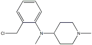 N-[2-(chloromethyl)phenyl]-N,1-dimethylpiperidin-4-amine Structure