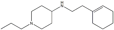N-[2-(cyclohex-1-en-1-yl)ethyl]-1-propylpiperidin-4-amine 구조식 이미지