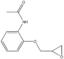 N-[2-(oxiran-2-ylmethoxy)phenyl]acetamide Structure