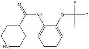 N-[2-(trifluoromethoxy)phenyl]piperidine-4-carboxamide Structure