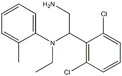 N-[2-amino-1-(2,6-dichlorophenyl)ethyl]-N-ethyl-2-methylaniline 구조식 이미지