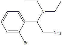 N-[2-amino-1-(2-bromophenyl)ethyl]-N,N-diethylamine 구조식 이미지