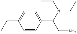 N-[2-amino-1-(4-ethylphenyl)ethyl]-N,N-diethylamine Structure