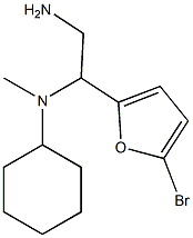 N-[2-amino-1-(5-bromo-2-furyl)ethyl]-N-cyclohexyl-N-methylamine 구조식 이미지