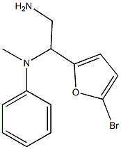 N-[2-amino-1-(5-bromo-2-furyl)ethyl]-N-methyl-N-phenylamine 구조식 이미지