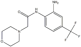 N-[2-amino-4-(trifluoromethyl)phenyl]-2-(morpholin-4-yl)acetamide 구조식 이미지