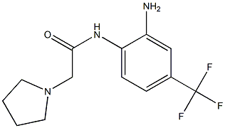 N-[2-amino-4-(trifluoromethyl)phenyl]-2-pyrrolidin-1-ylacetamide Structure