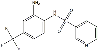 N-[2-amino-4-(trifluoromethyl)phenyl]pyridine-3-sulfonamide 구조식 이미지