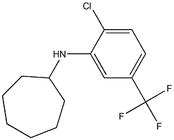 N-[2-chloro-5-(trifluoromethyl)phenyl]cycloheptanamine 구조식 이미지