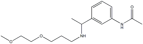 N-[3-(1-{[3-(2-methoxyethoxy)propyl]amino}ethyl)phenyl]acetamide Structure