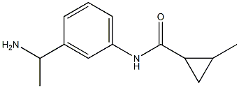 N-[3-(1-aminoethyl)phenyl]-2-methylcyclopropanecarboxamide Structure