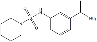 N-[3-(1-aminoethyl)phenyl]piperidine-1-sulfonamide Structure