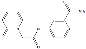 N-[3-(aminocarbonothioyl)phenyl]-2-(2-oxopyridin-1(2H)-yl)acetamide Structure