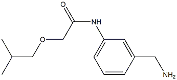 N-[3-(aminomethyl)phenyl]-2-(2-methylpropoxy)acetamide Structure